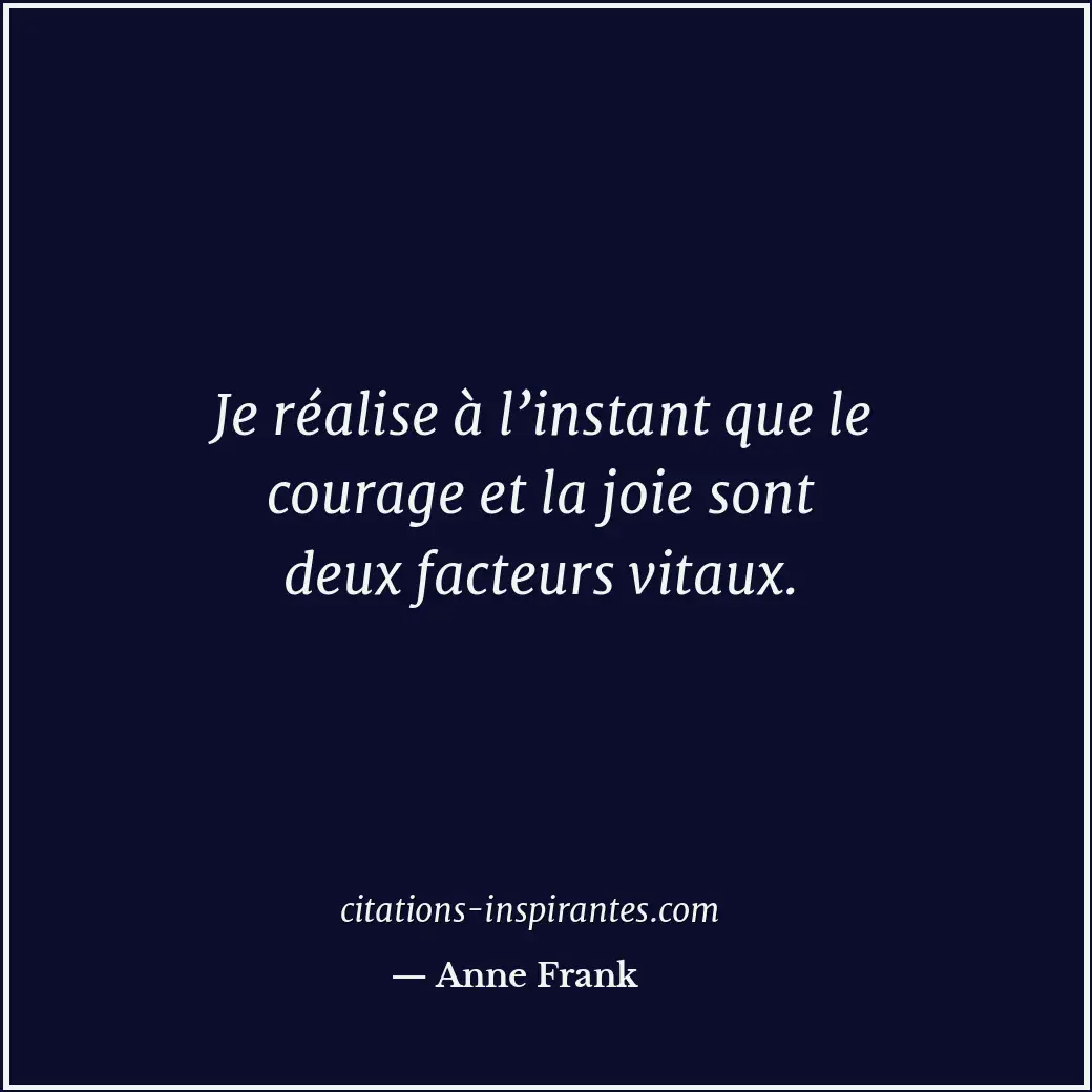 Citation de Anne Frank