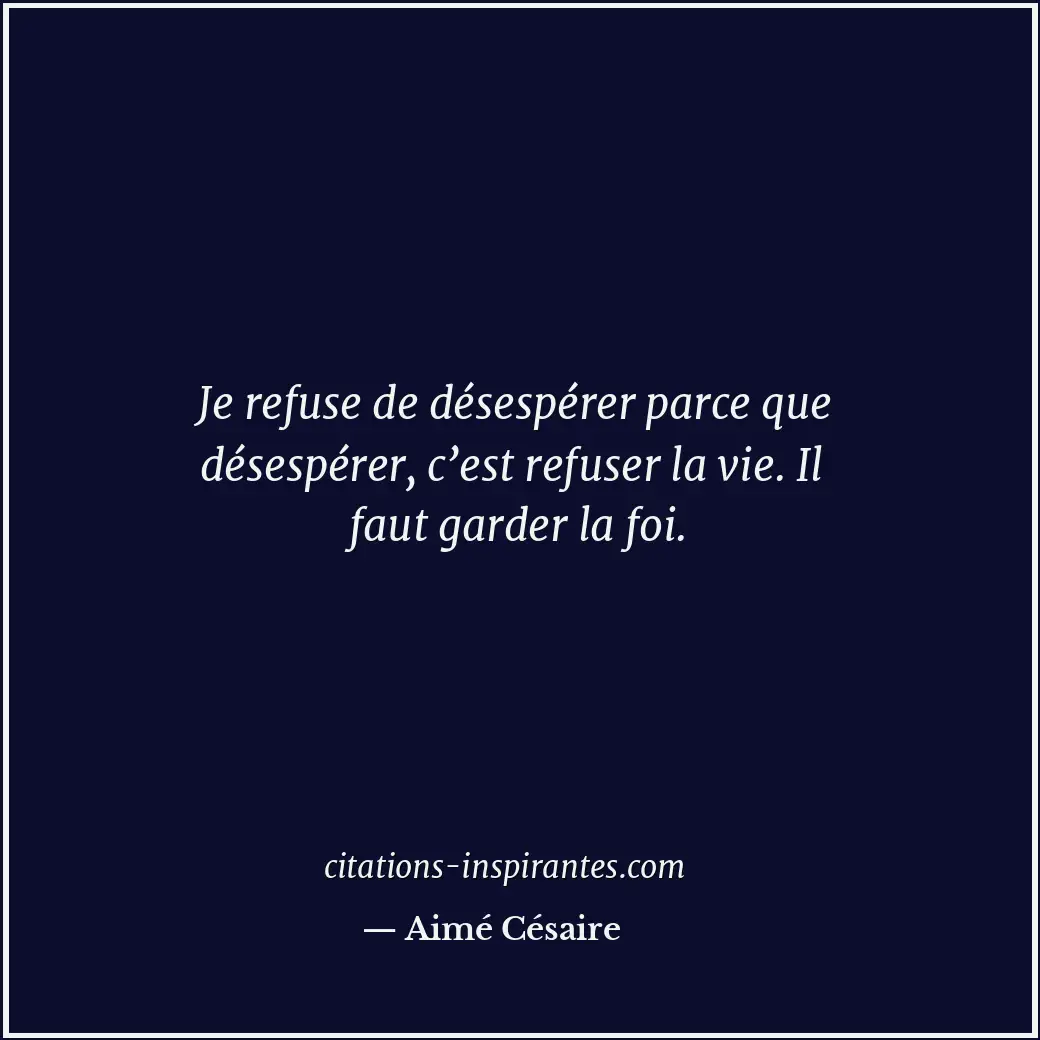 Citation de Aimé Césaire