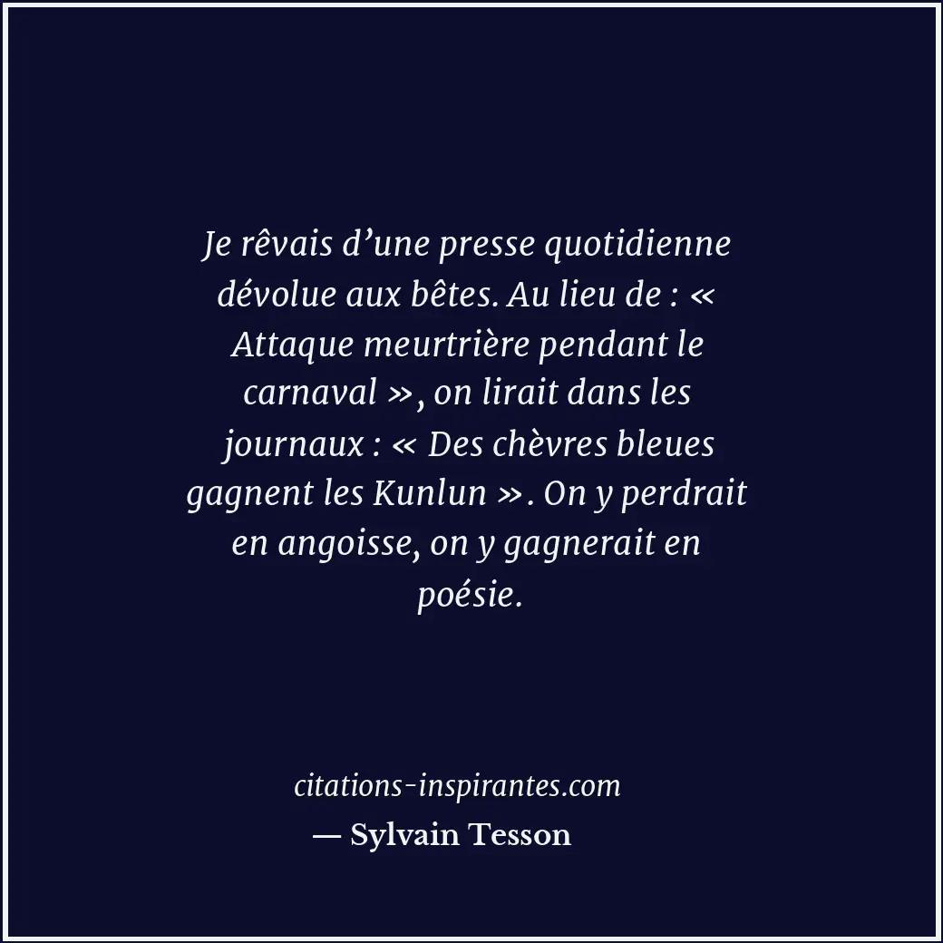 Citation de Sylvain Tesson
