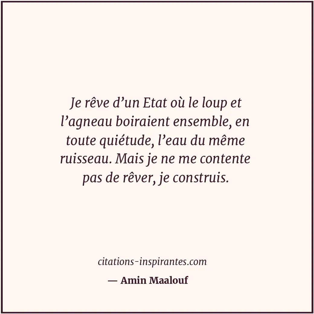 Citation de Amin Maalouf