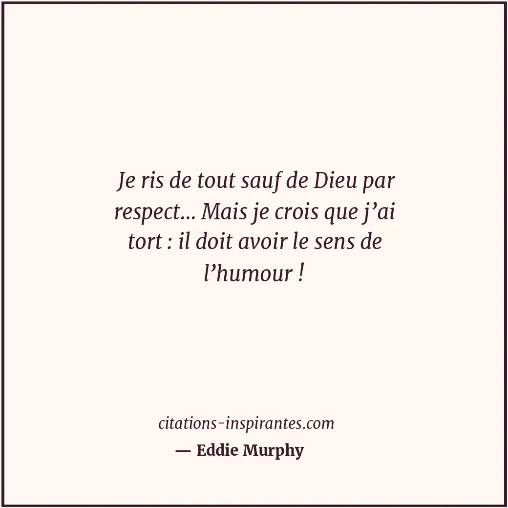 Citation de Eddie Murphy