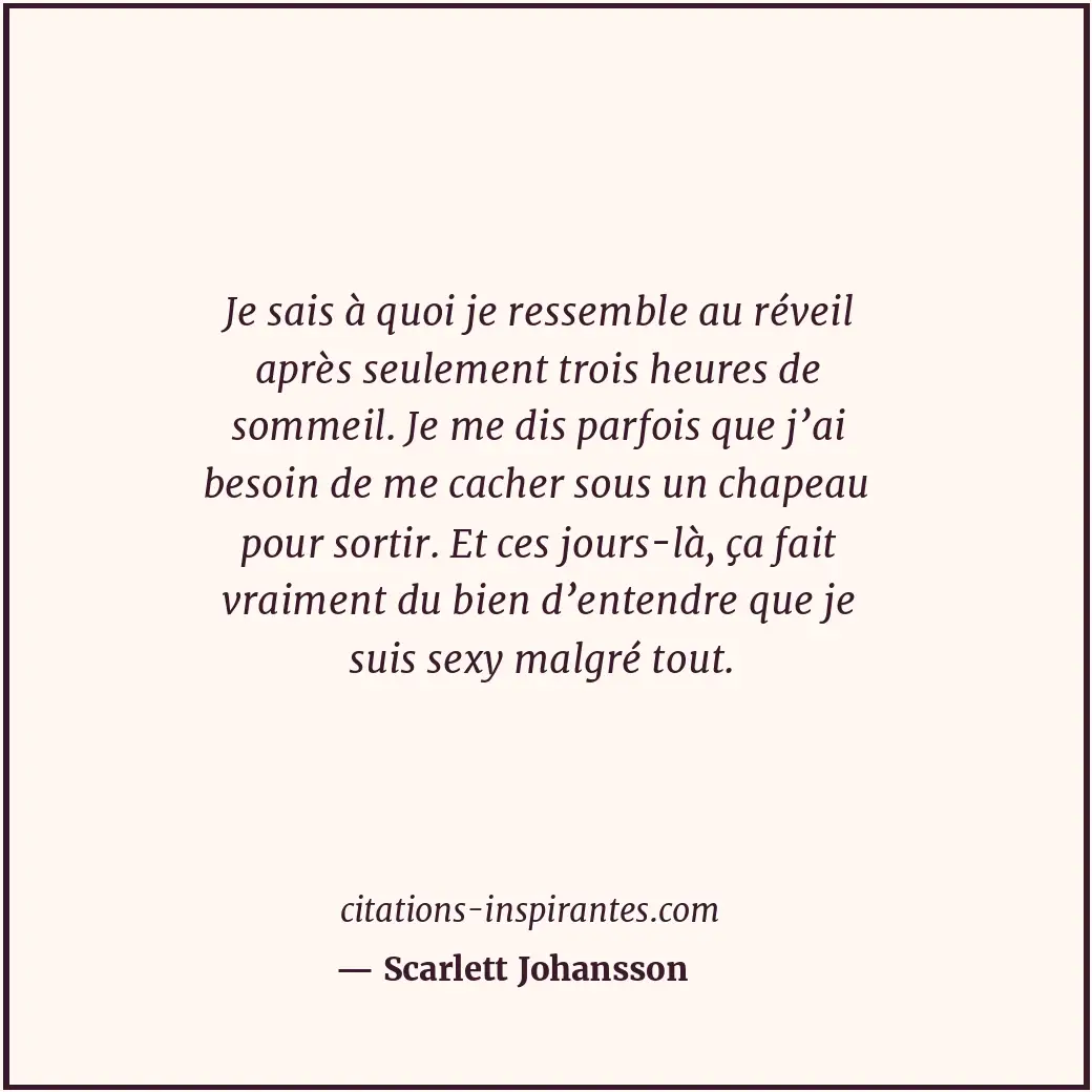 Citation de Scarlett Johansson