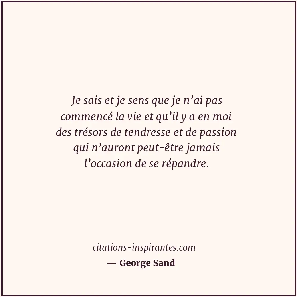Citation de George Sand