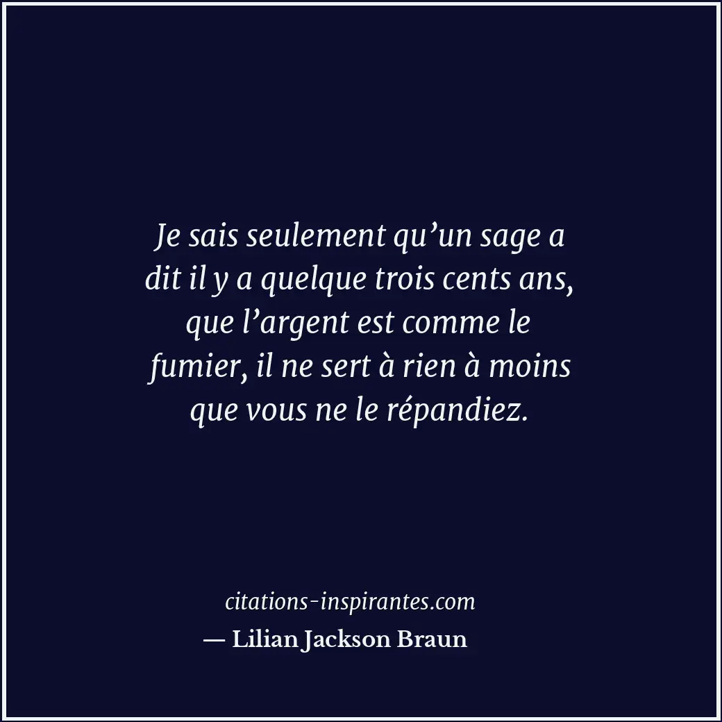 Citation de Lilian Jackson Braun