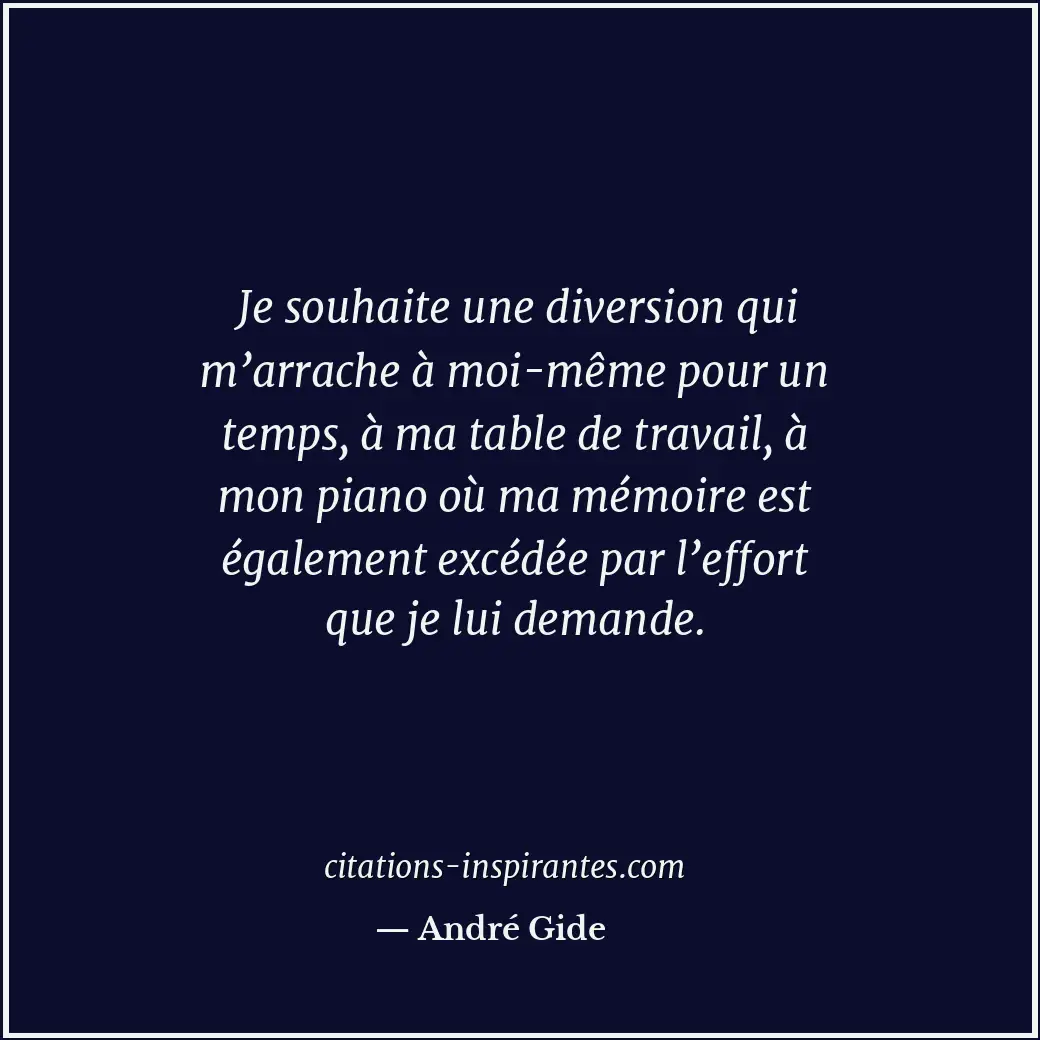 Citation de André Gide