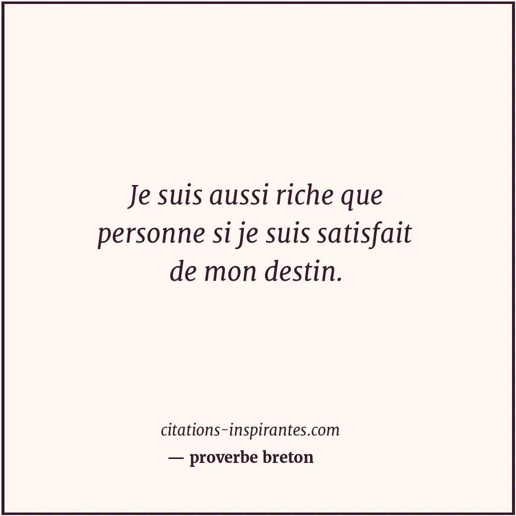 Citation de proverbe breton
