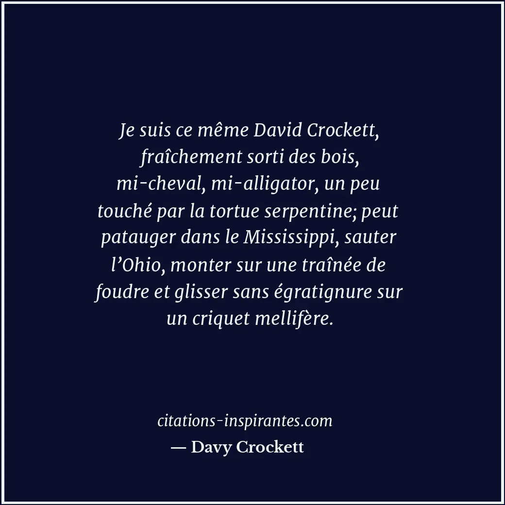 Citation de Davy Crockett