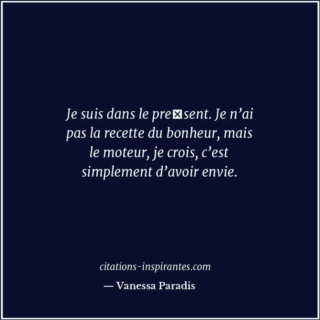 Citation de Vanessa Paradis