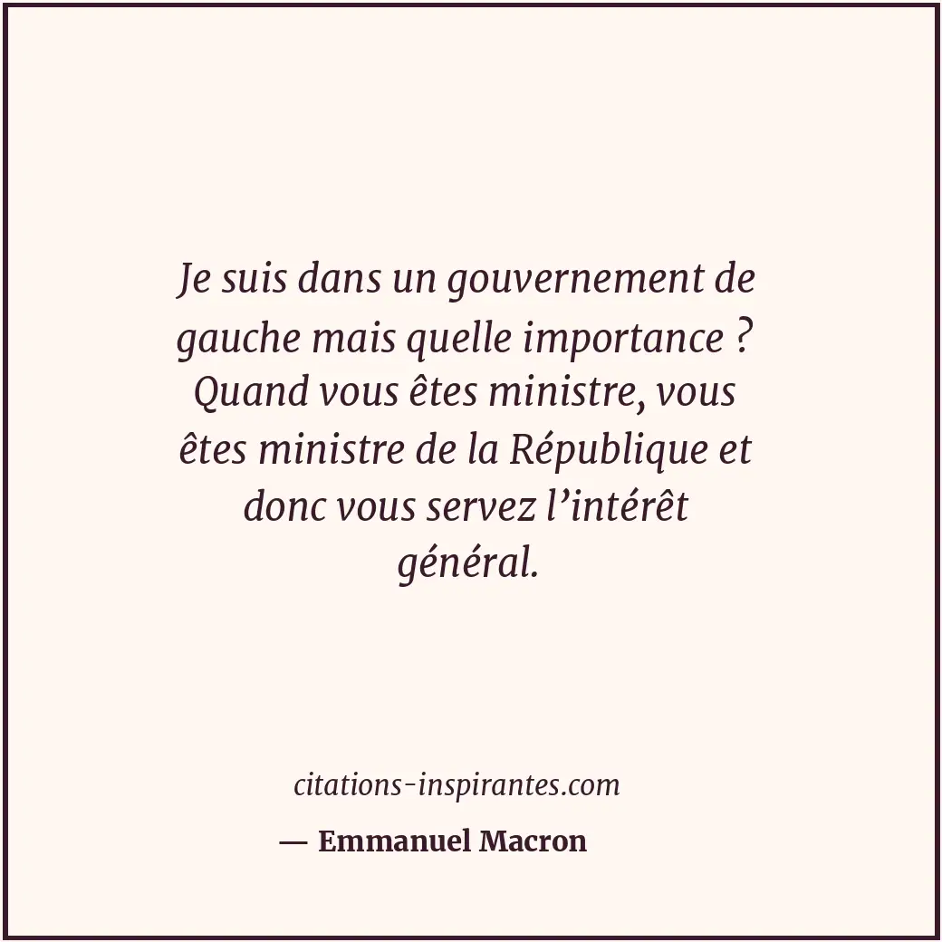 Citation de Emmanuel Macron
