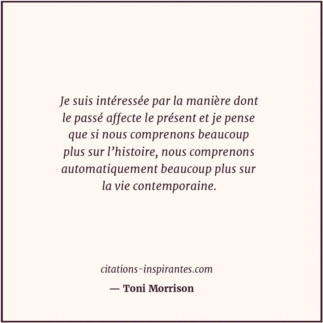 Citation de Toni Morrison