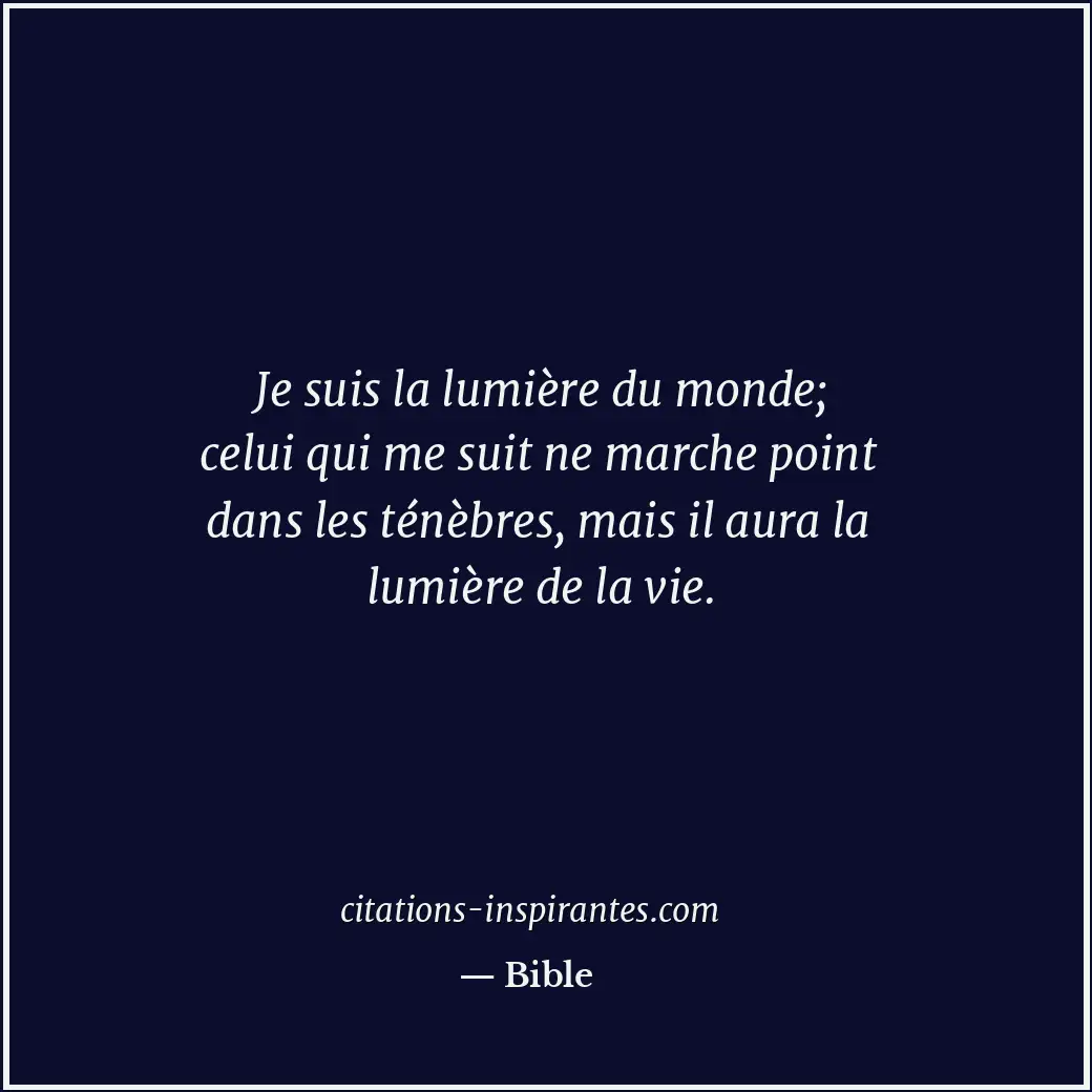 Citation de Bible