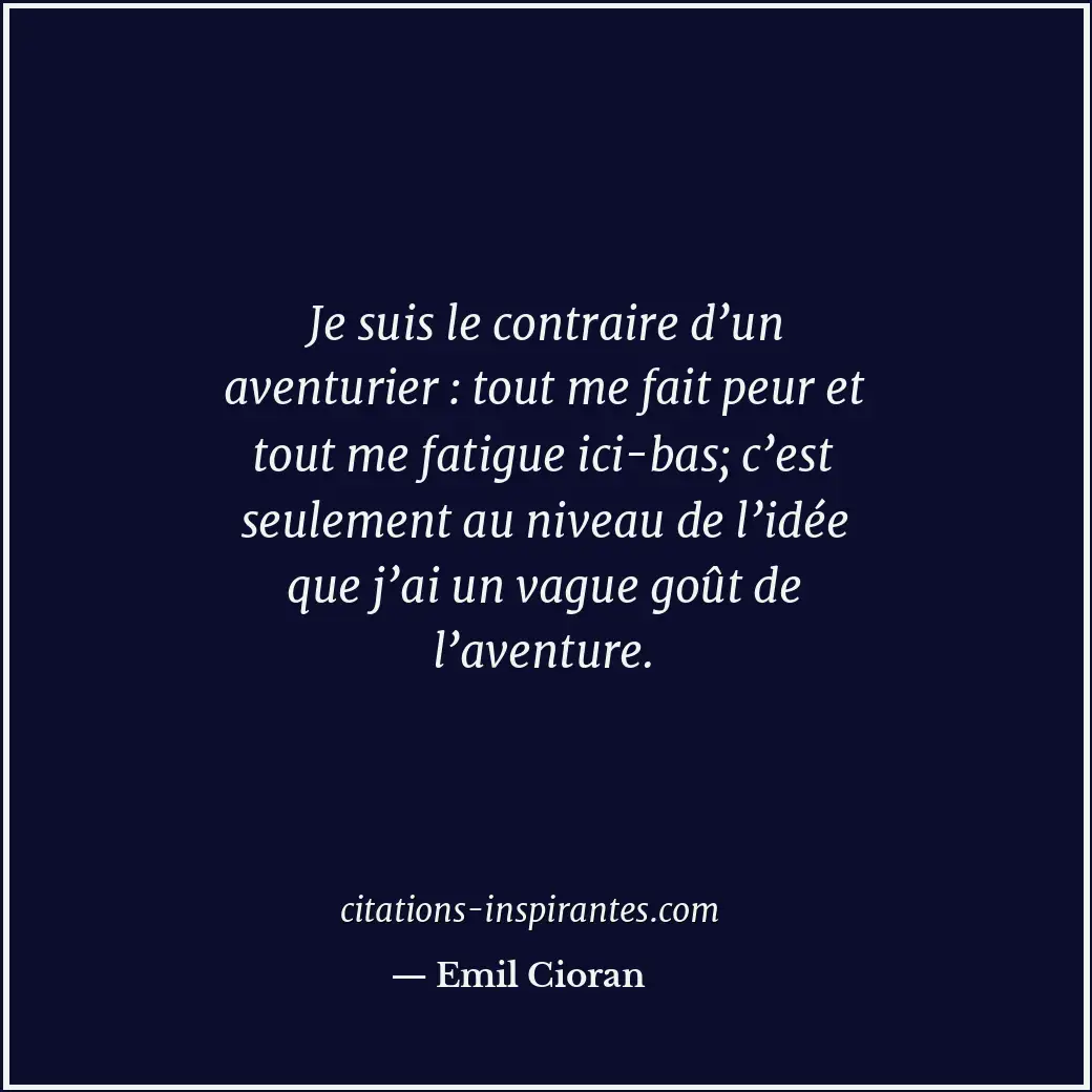 Citation de Emil Cioran