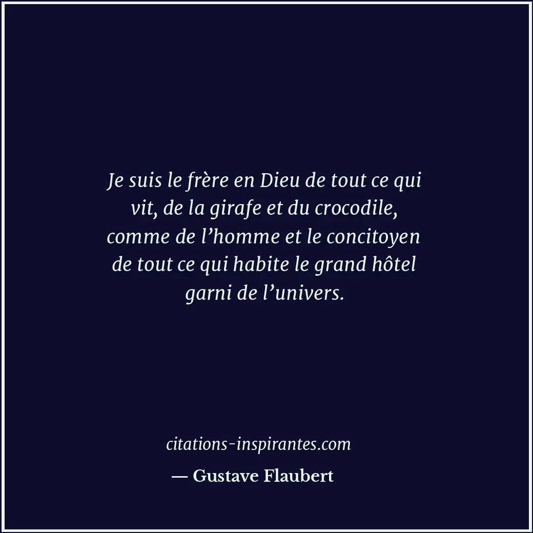 Citation de Gustave Flaubert