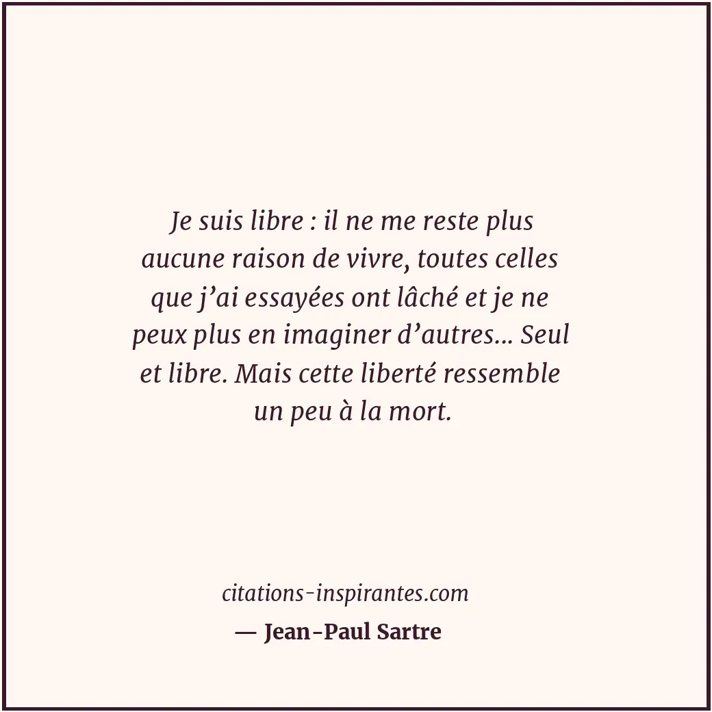 Citation de Jean-Paul Sartre