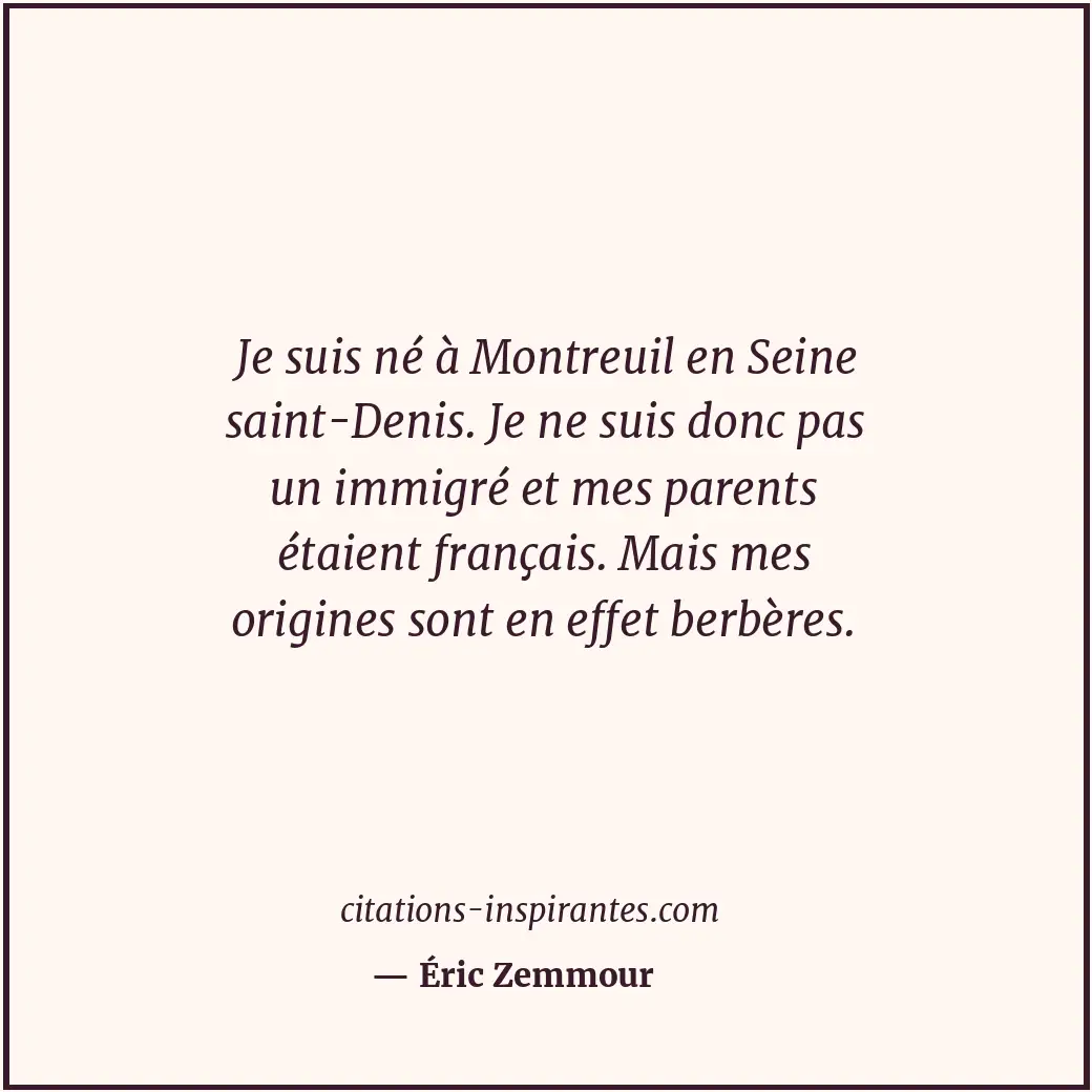 Citation de Éric Zemmour
