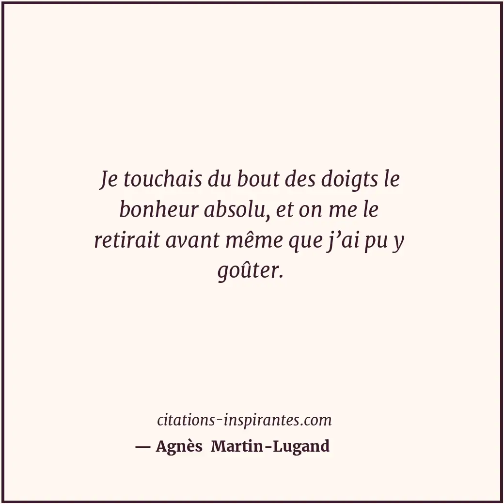 Citation de Agnès Martin-Lugand