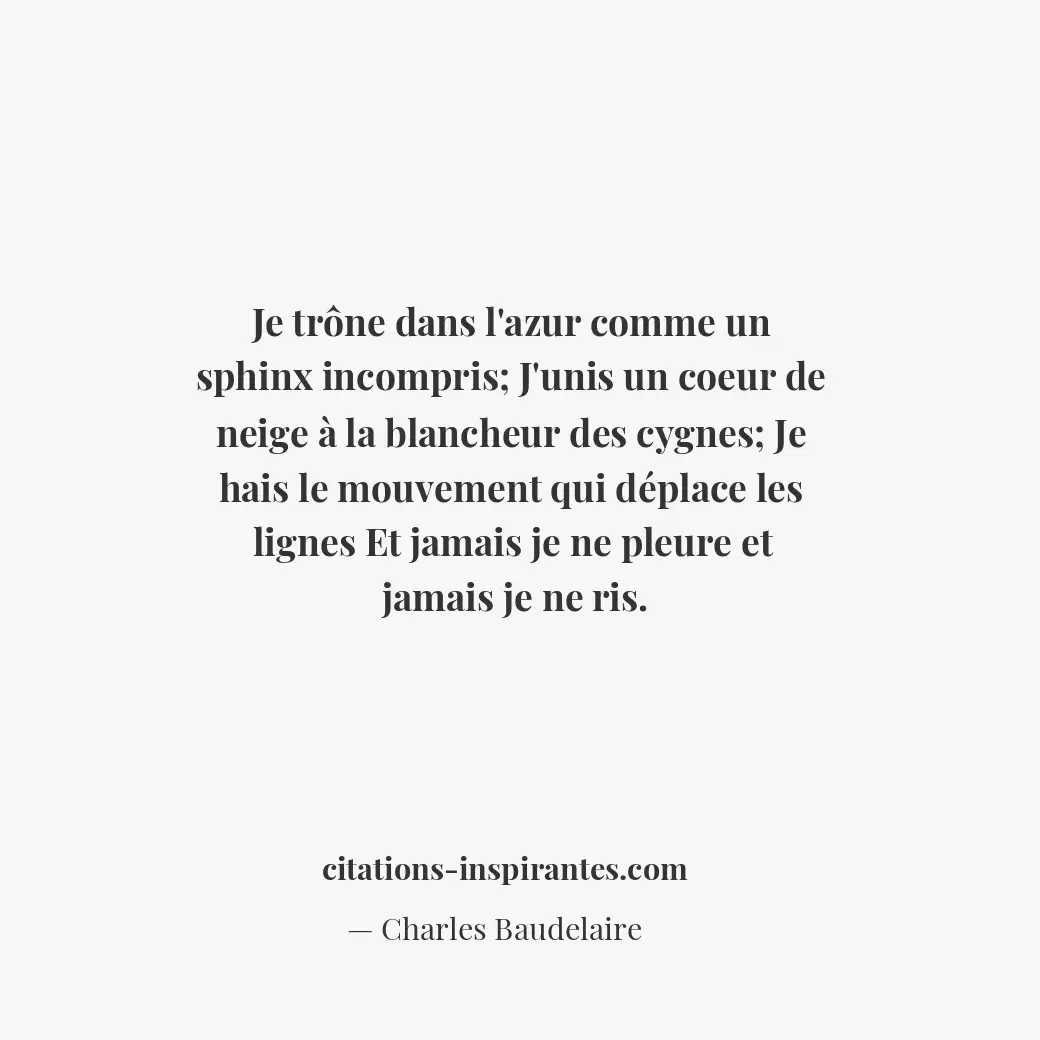 Citation de Charles Baudelaire