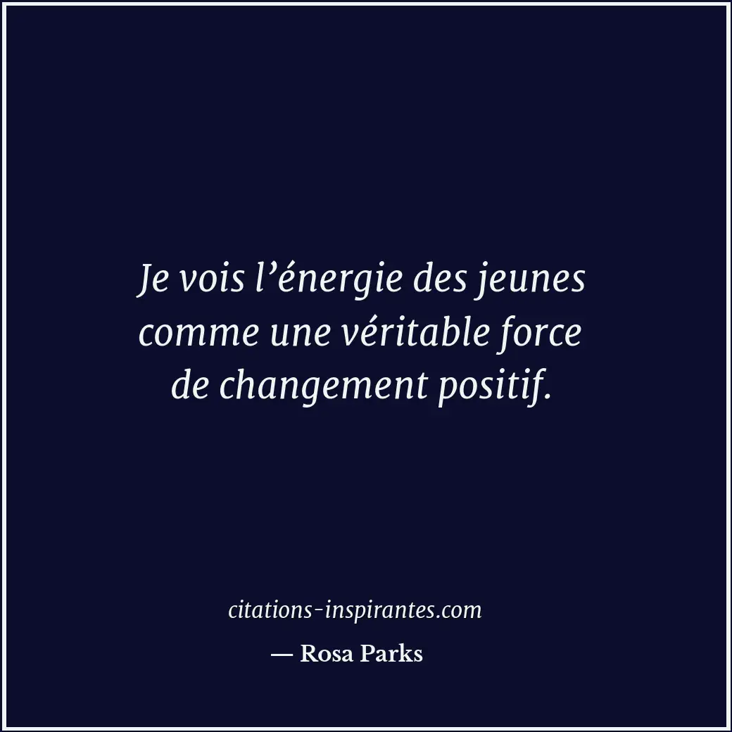 Citation de Rosa Parks