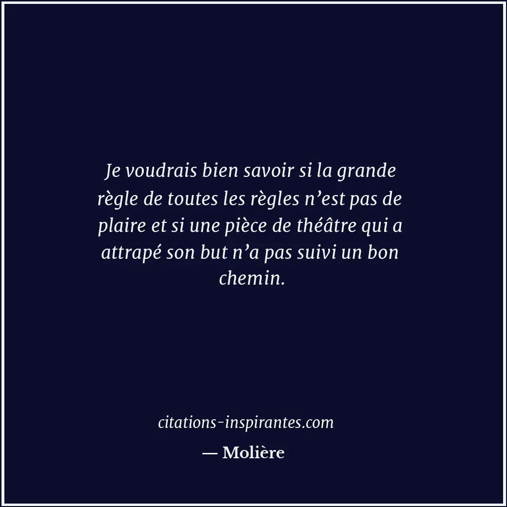 Citation de Molière