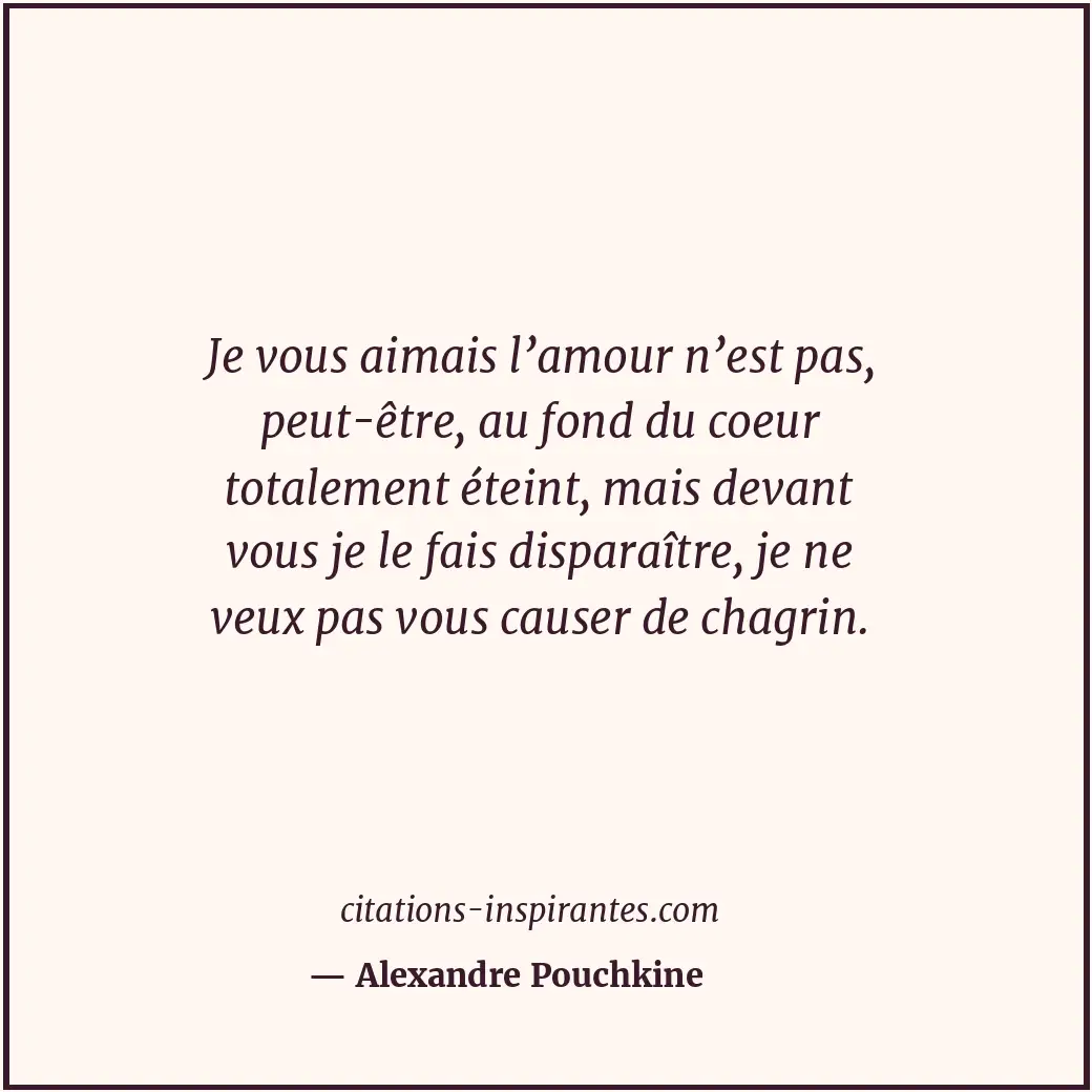 Citation de Alexandre Pouchkine