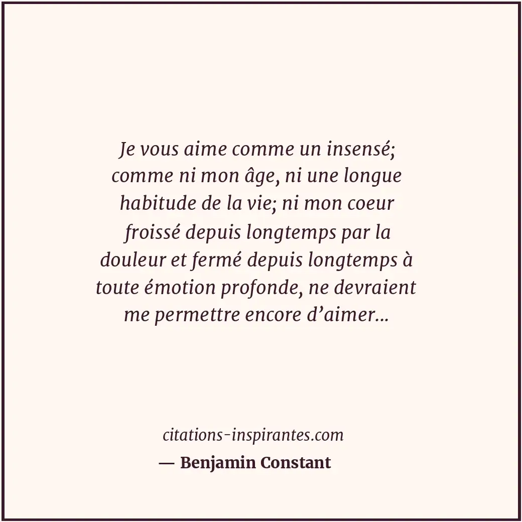 Citation de Benjamin Constant