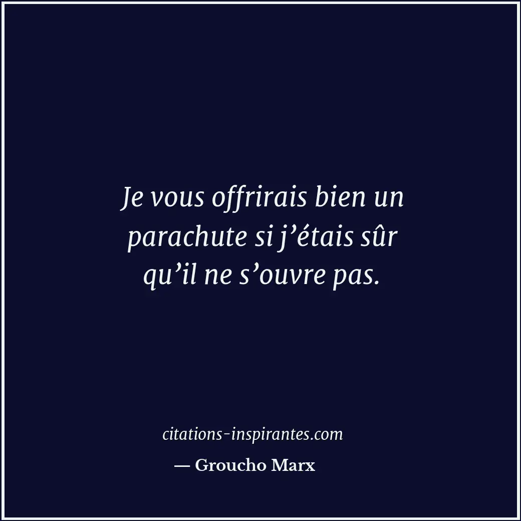 Citation de Groucho Marx