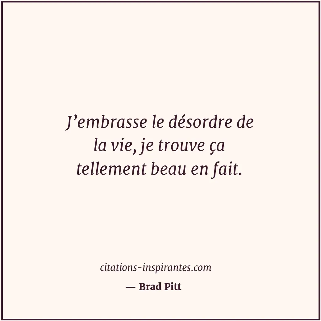 Citation de Brad Pitt