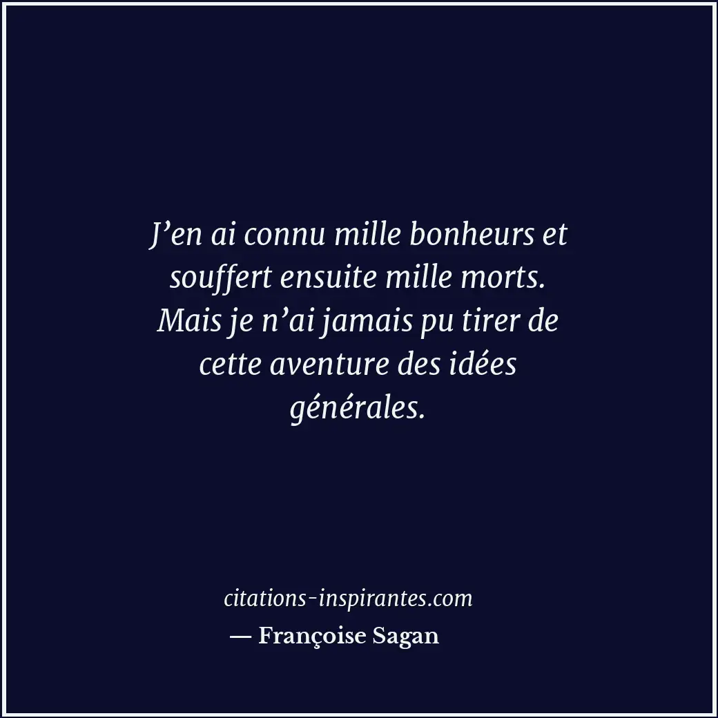 Citation de Françoise Sagan
