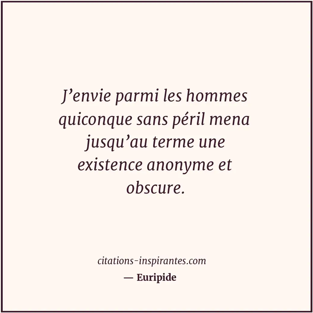 Citation de Euripide