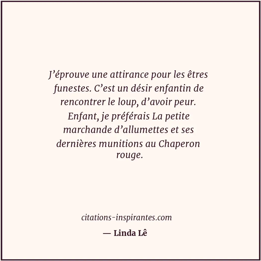 Citation de Linda Lê