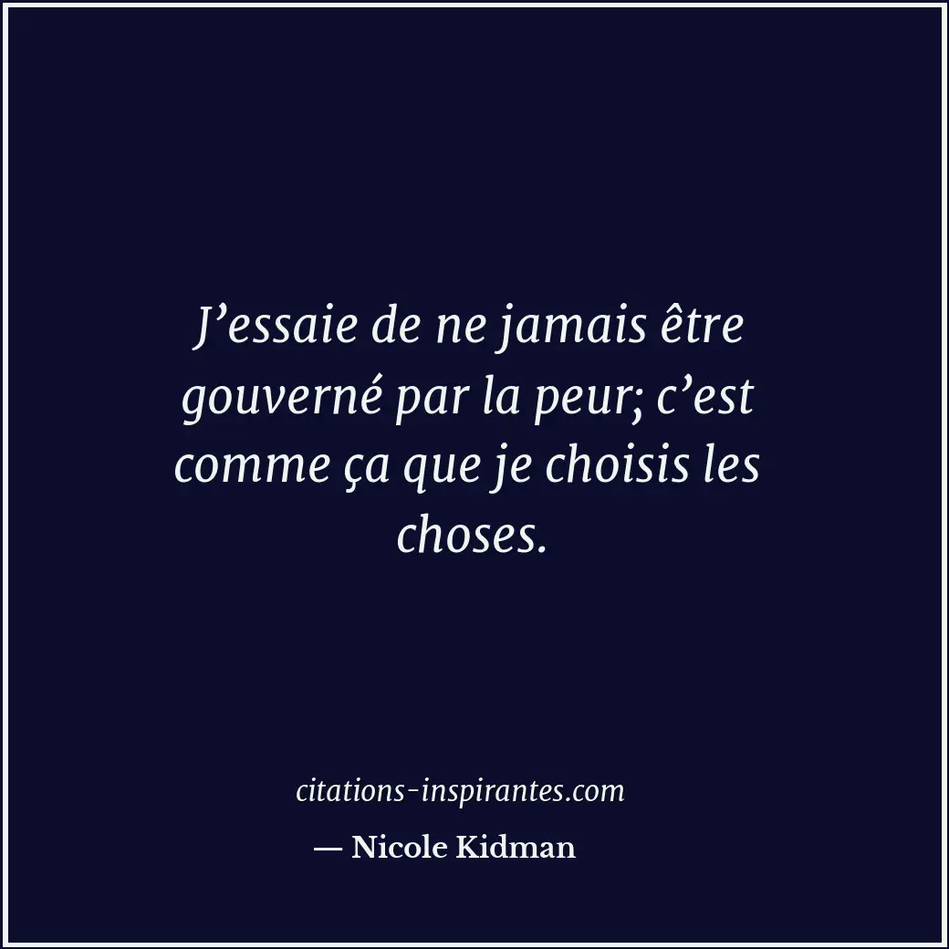 Citation de Nicole Kidman