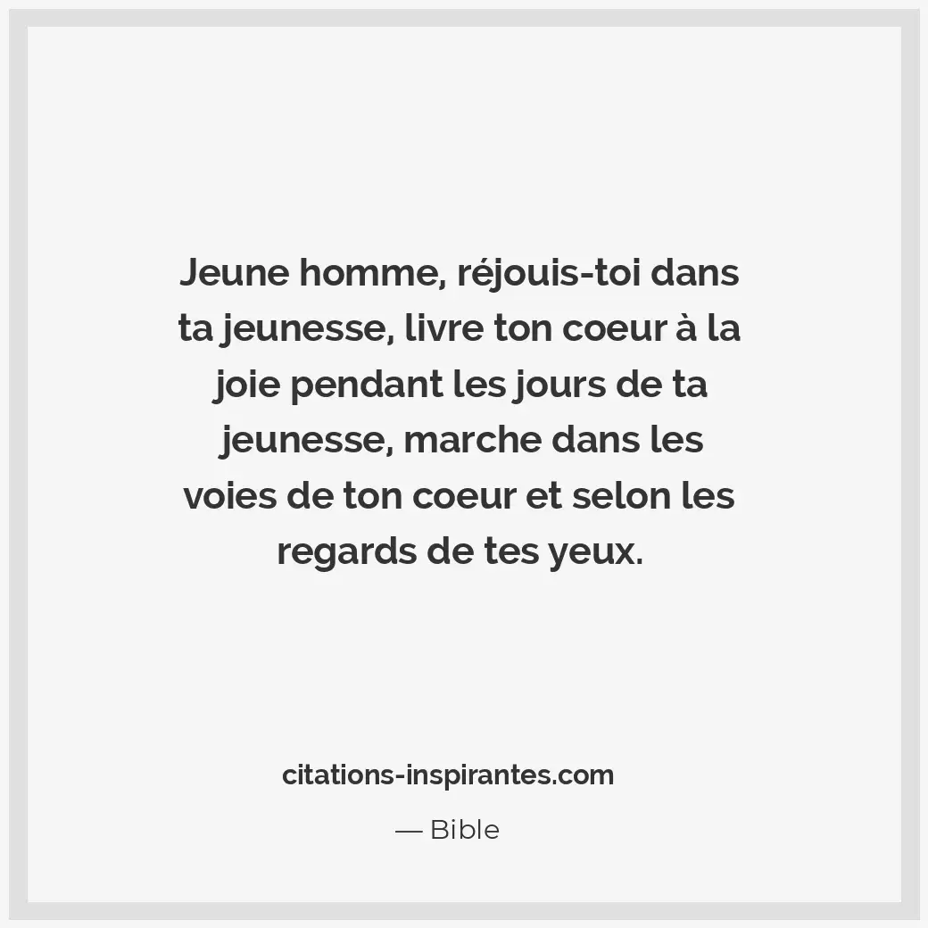 Citation de Bible