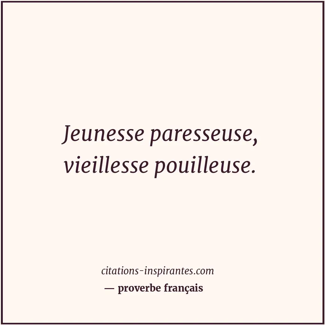 Citation de proverbe français
