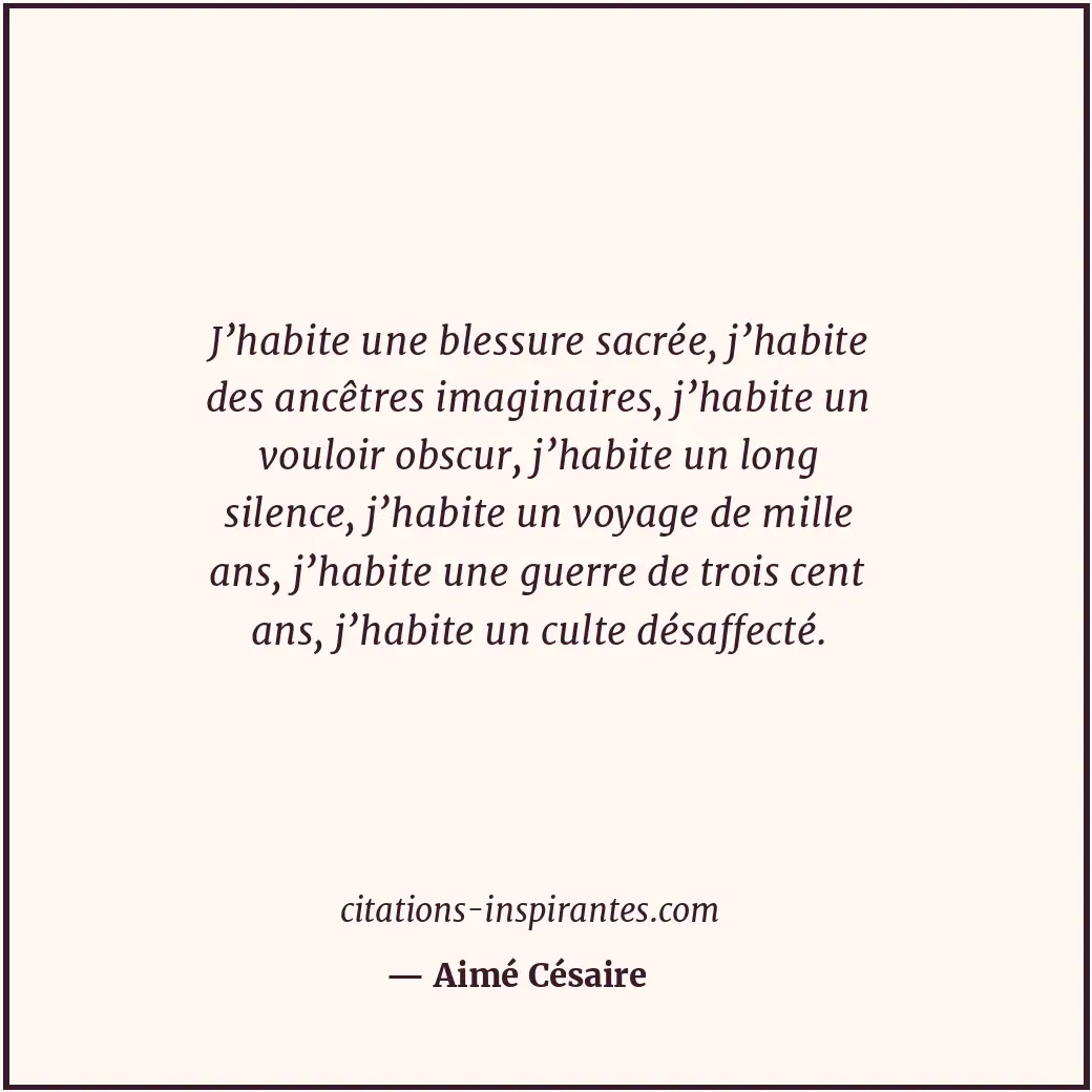 Citation de Aimé Césaire