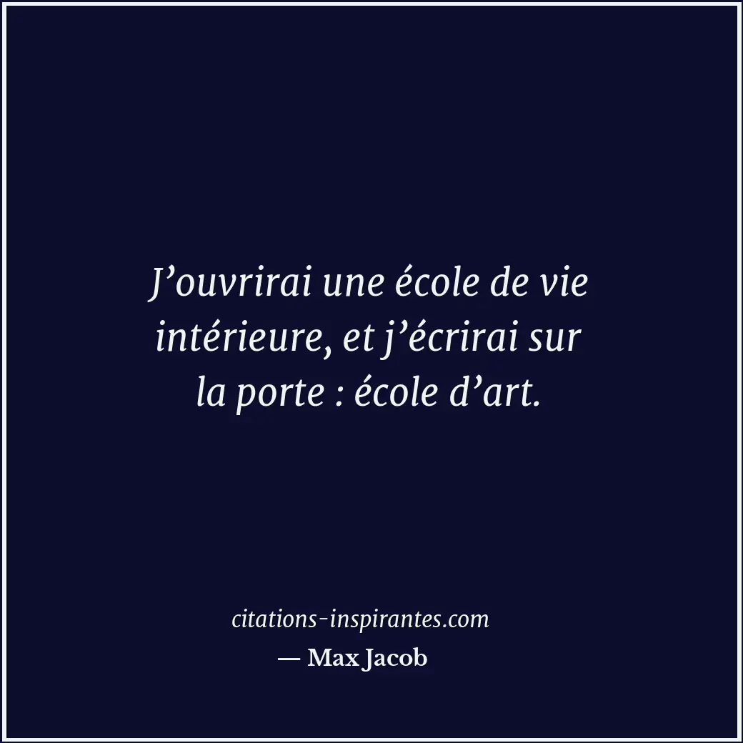 Citation de Max Jacob