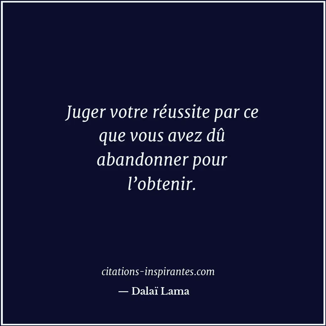 Citation de Dalaï Lama