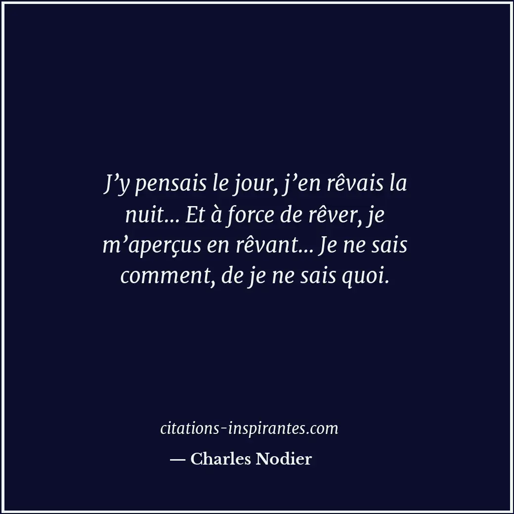 Citation de Charles Nodier