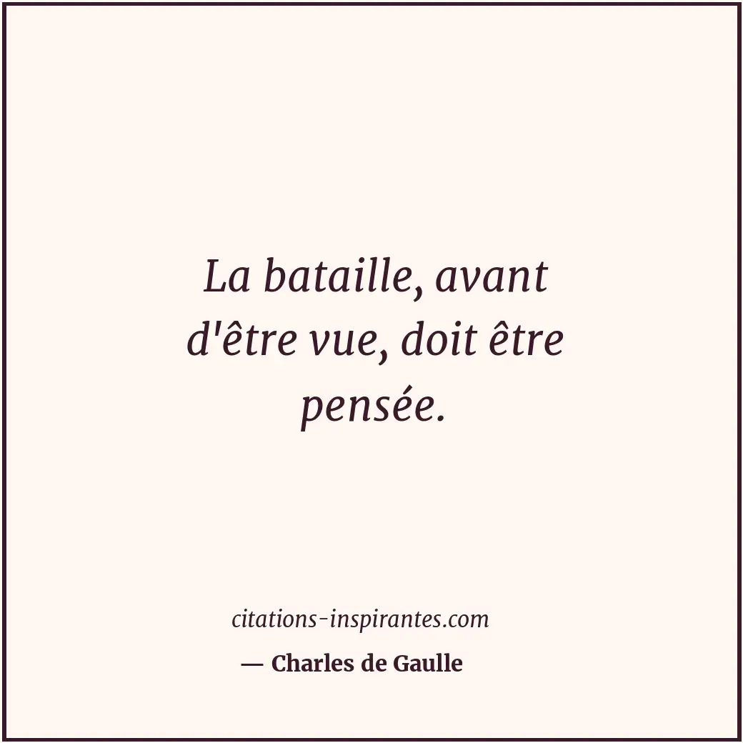 Citation de Charles de Gaulle