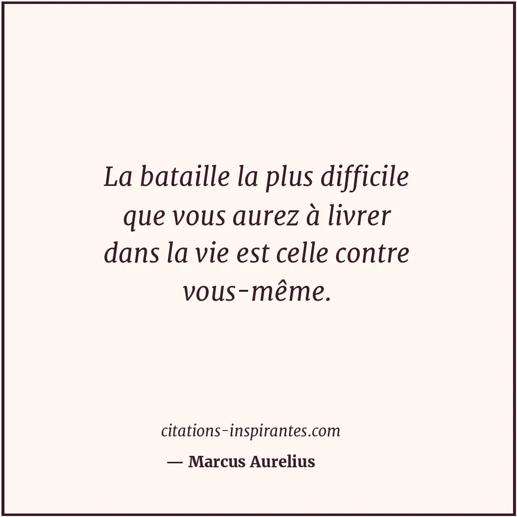 Citation de Marcus Aurelius