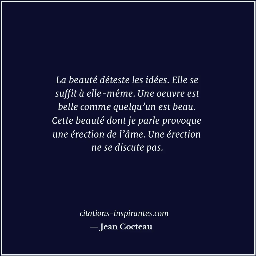 Citation de Jean Cocteau