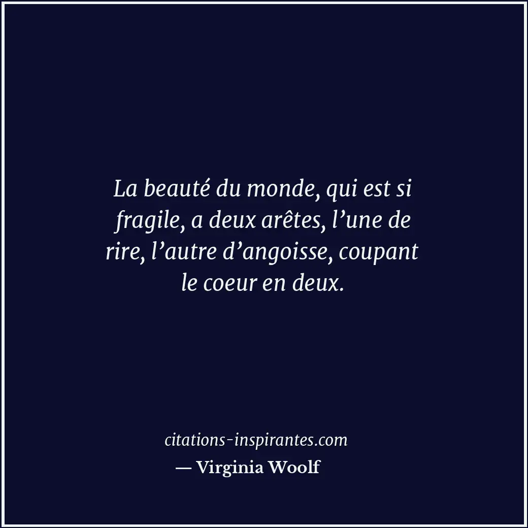 Citation de Virginia Woolf