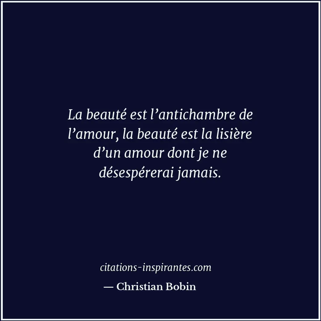 Citation de Christian Bobin