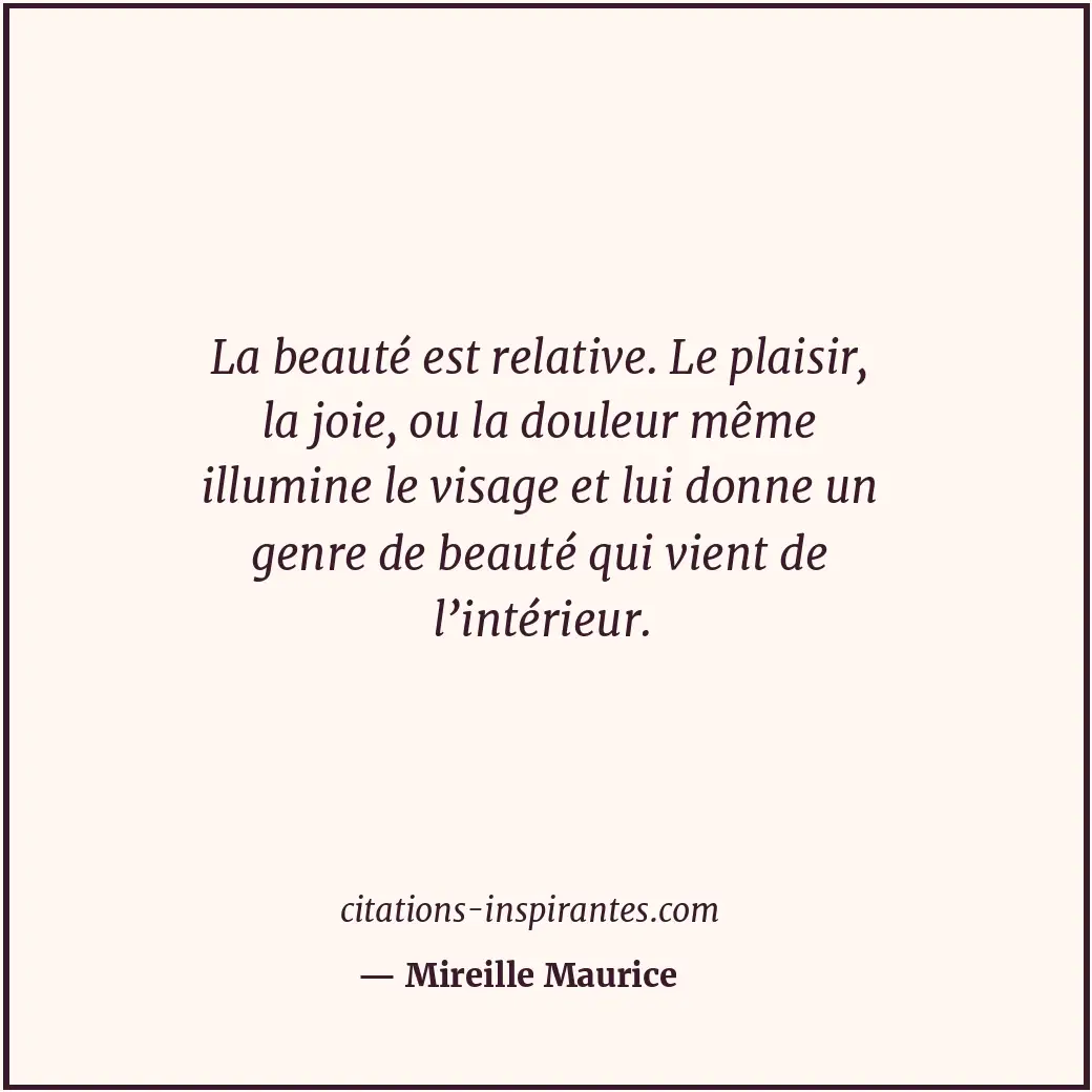 Citation de Mireille Maurice
