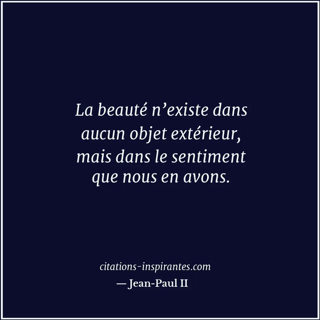 Citation de Jean-Paul II