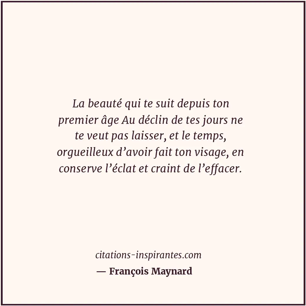 Citation de François Maynard
