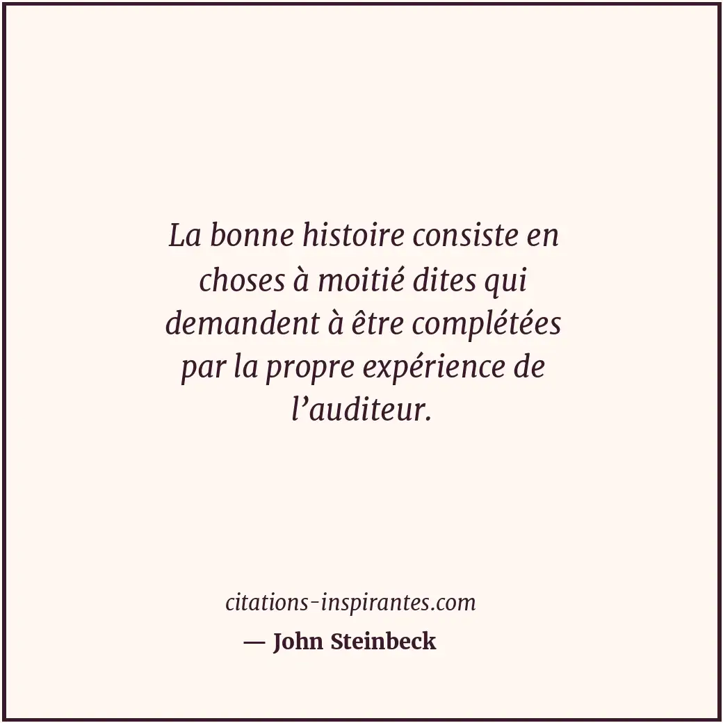 Citation de John Steinbeck