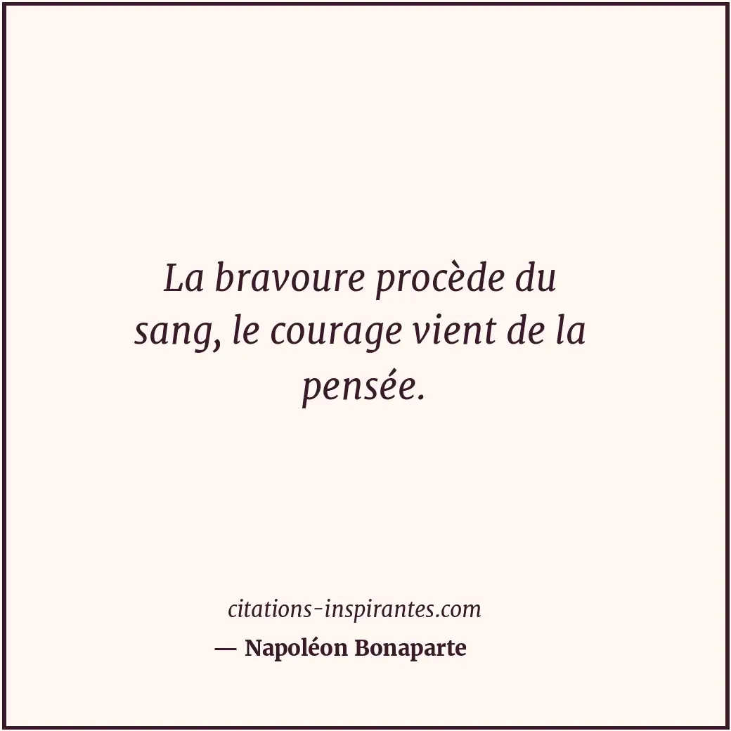 Citation de Napoléon Bonaparte