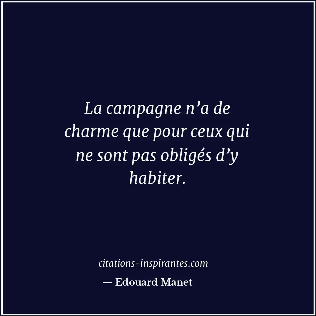 Citation de Edouard Manet
