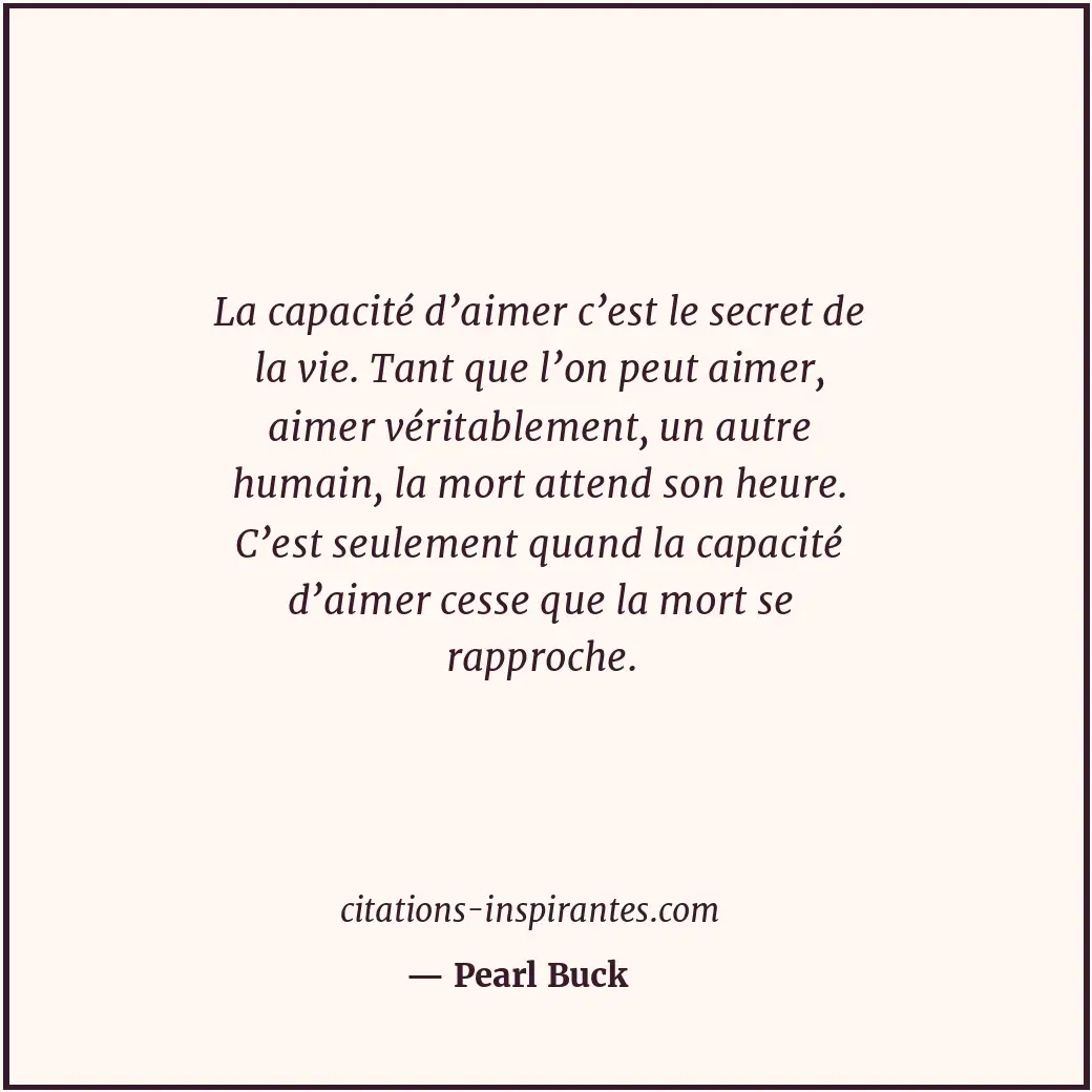 Citation de Pearl Buck