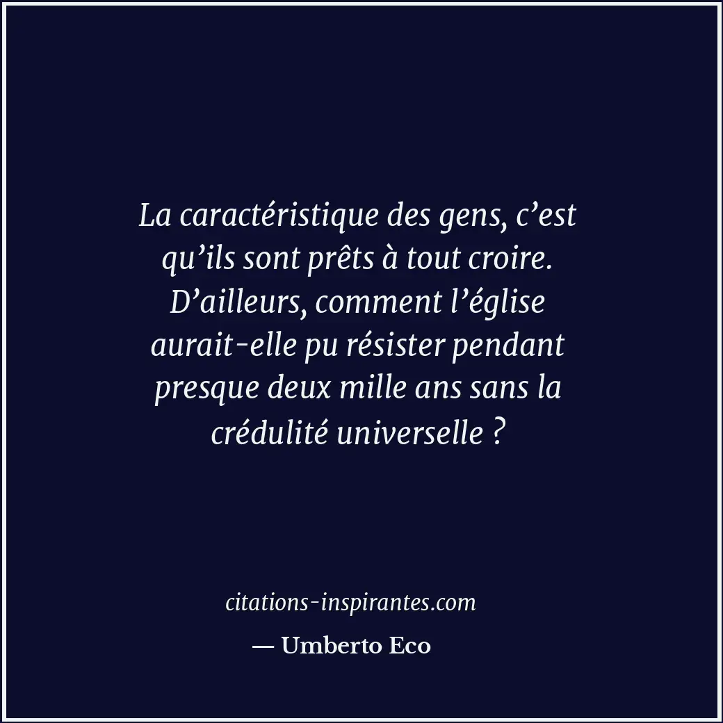 Citation de Umberto Eco